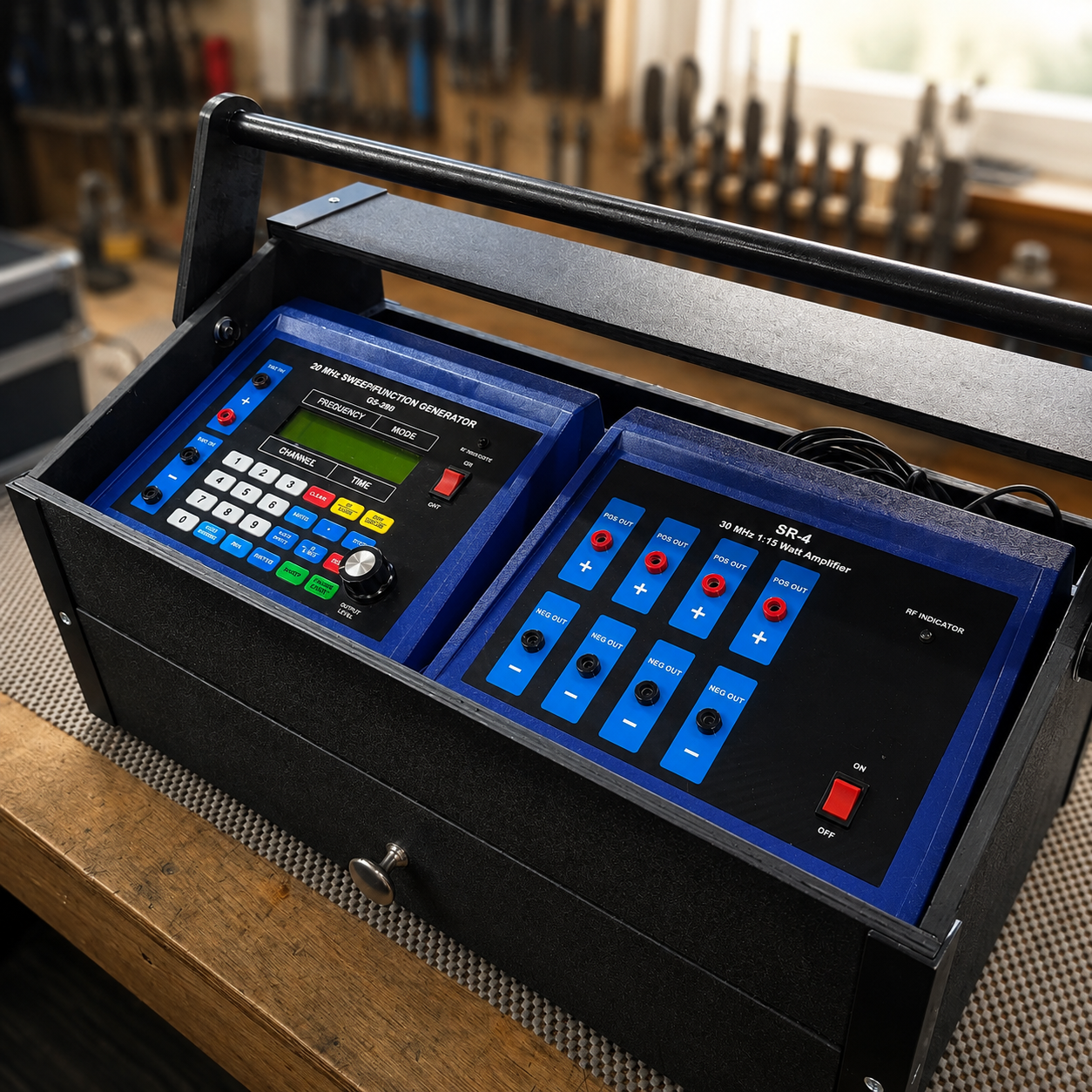 Custom electronics module built in the Strasdin workshop